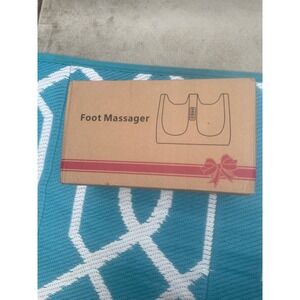 Electric Foot Massager Deep Kneading Relaxation Machine Red 24W DC12V New in Box